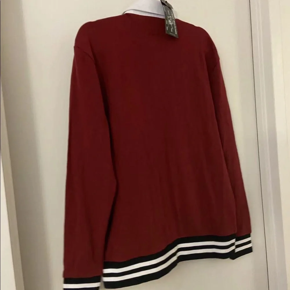True Religion Men's Long Sleeve Rugby Pullover Shirt Size Medium